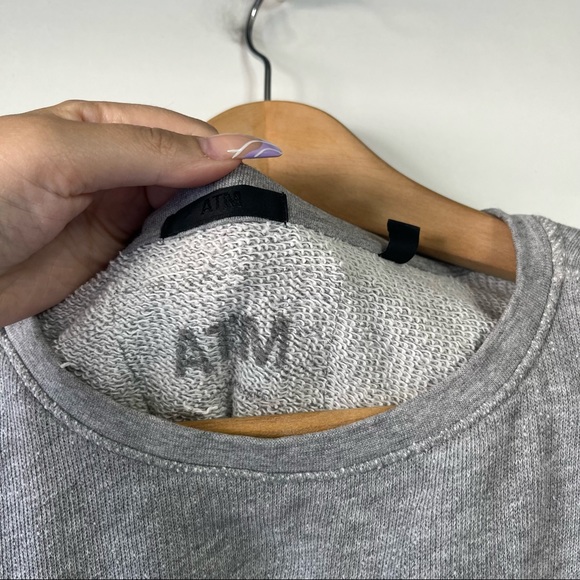 ATM Anthony Thomas Melillo grey oversized sweatshirt - Picture 2 of 5